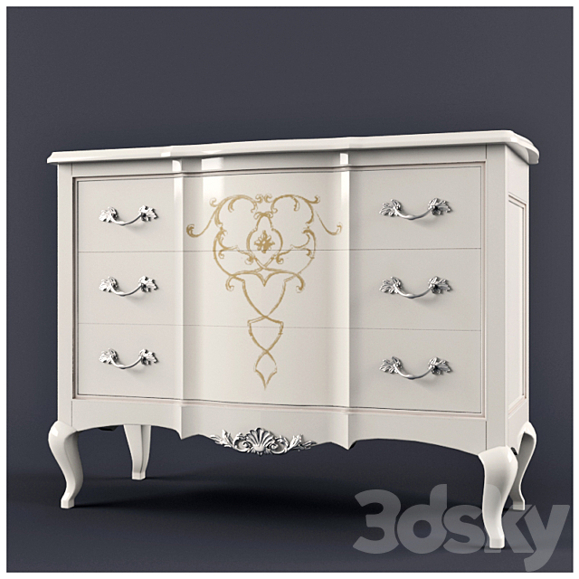 Chest CASA BELLA 3ds Max - thumbnail 1