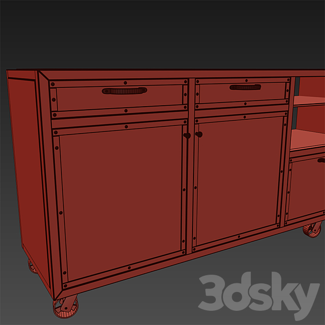 Chest from Kohl-group STV-11 in the loft style 3DSMax File - thumbnail 3