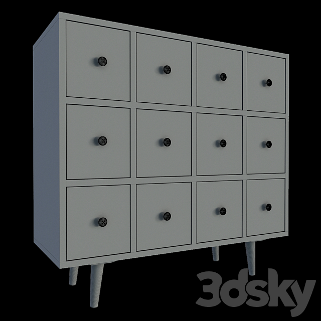 Chest of drawers 2 3DSMax File - thumbnail 2