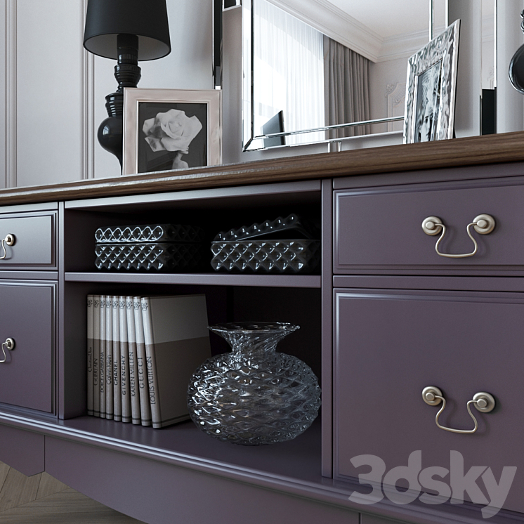 Chest of drawers 3DS Max - thumbnail 2