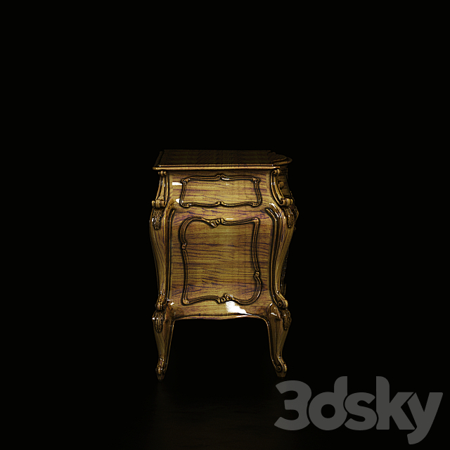 chest of drawers 3DS Max Model - thumbnail 3