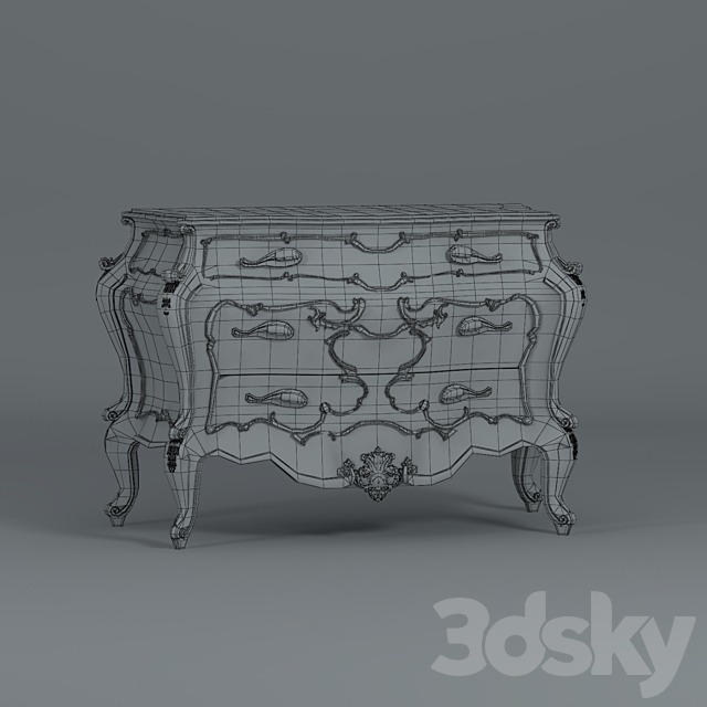 chest of drawers 3DS Max Model - thumbnail 5