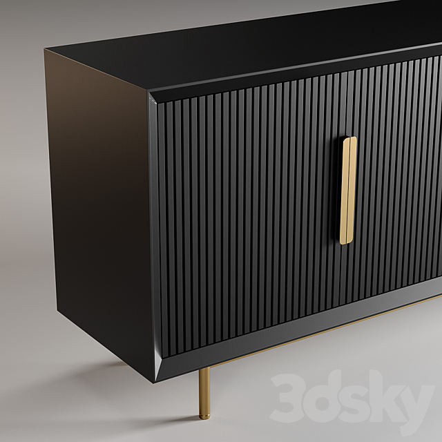 Chest of drawers 3DS Max Model - thumbnail 2