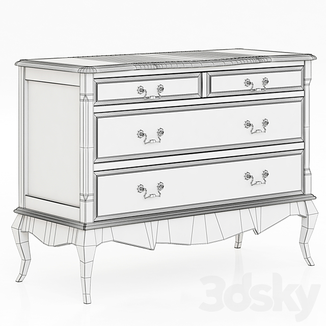 chest of drawers 3DSMax File - thumbnail 3