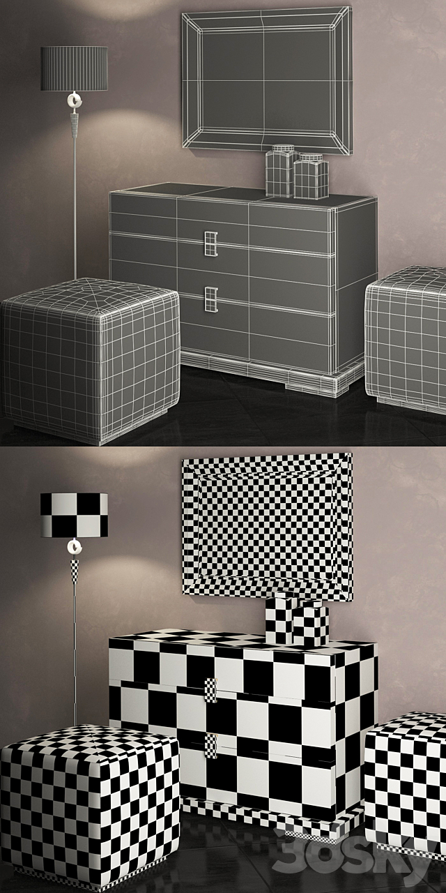 Chest of drawers 3DSMax File - thumbnail 3