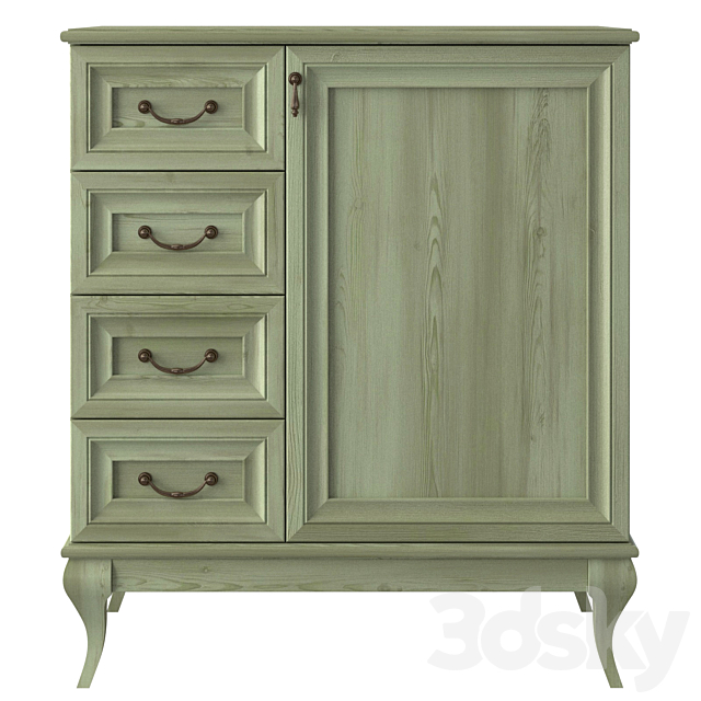 Chest of drawers 433 MK-64 3DS Max Model - thumbnail 2