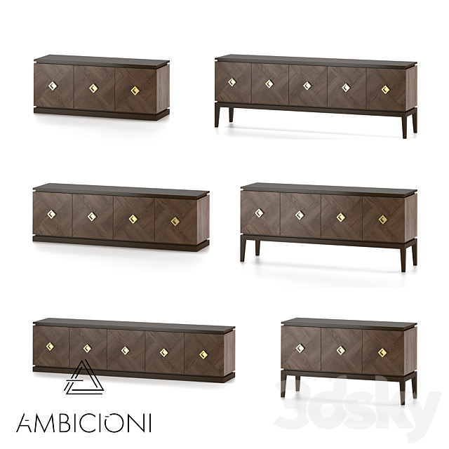 Chest of drawers Ambicioni Soldera 6 3DS Max Model - thumbnail 3