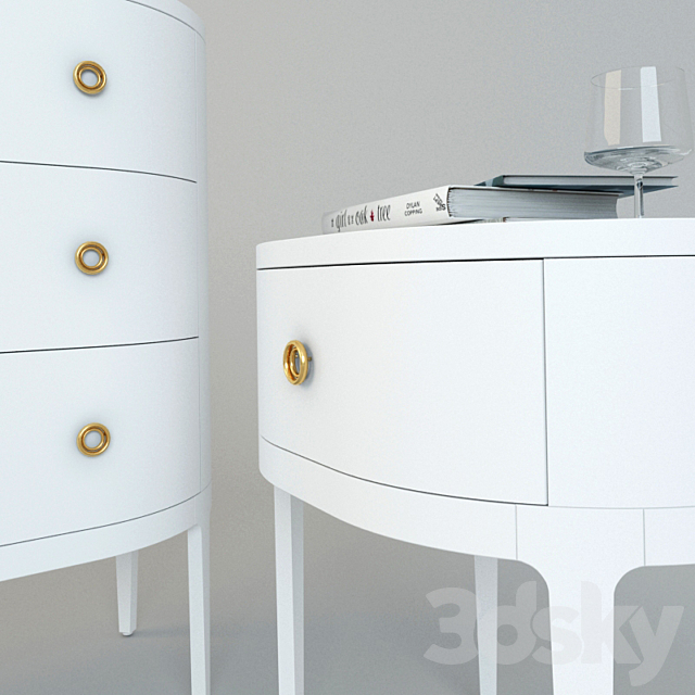 Chest of drawers and bedside Garda Decor 3DSMax File - thumbnail 3