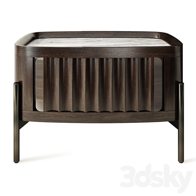 Chest of drawers and bedside table Amour. Sideboard. nightstand by SAFA 3DSMax File - thumbnail 3