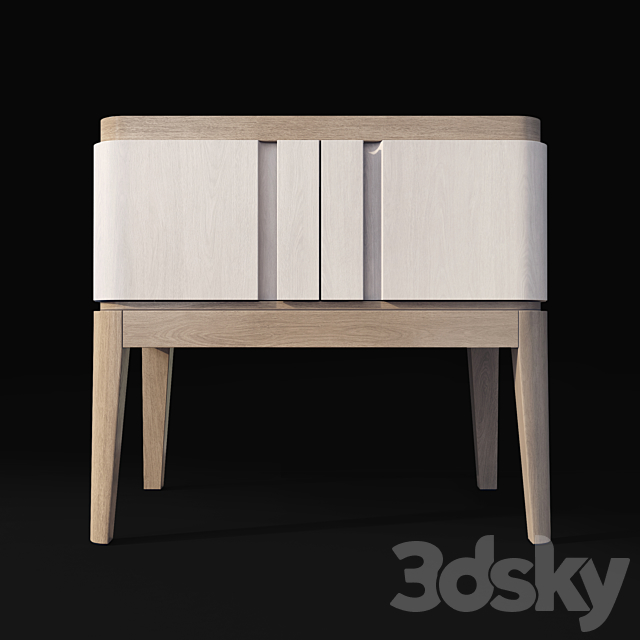 Chest of drawers and bedside table Icons Panormo 3DSMax File - thumbnail 2