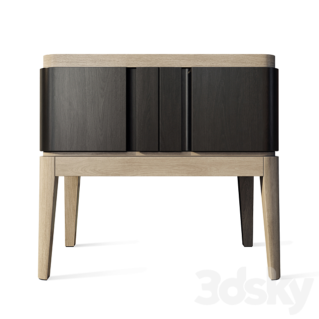 Chest of drawers and bedside table Icons Panormo 3DSMax File - thumbnail 6