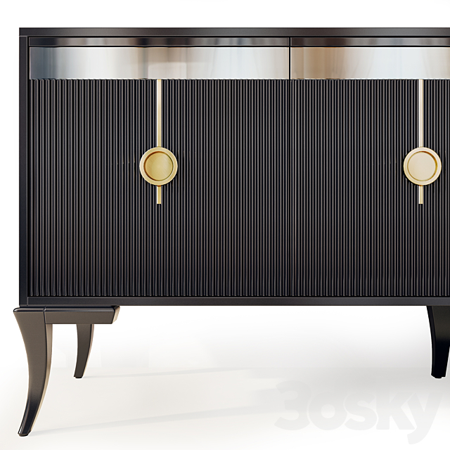 Chest of drawers and bedside table Keops. Nightstand sideboard by Medusa Home 3DS Max Model - thumbnail 3