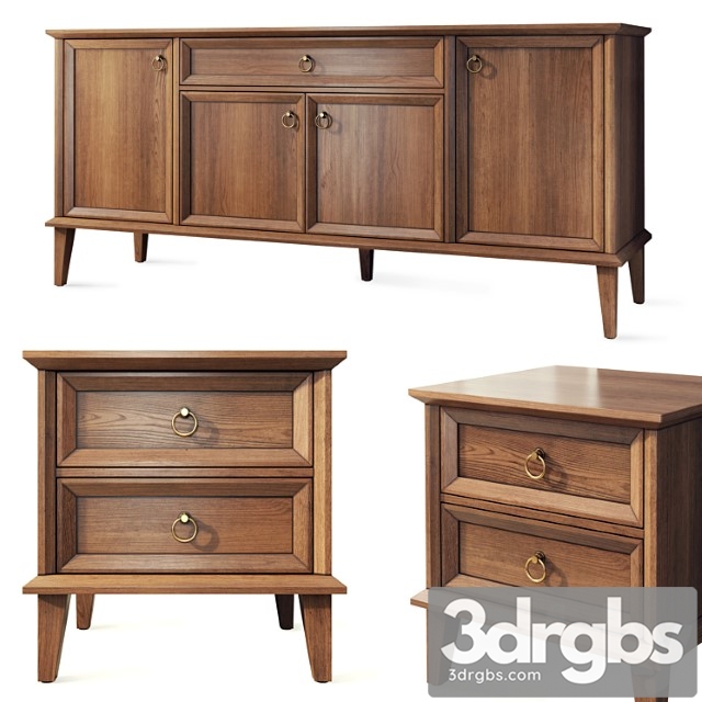 Chest of drawers and bedside table palermo. nightstand, sideboard by dogta sh - thumbnail 1