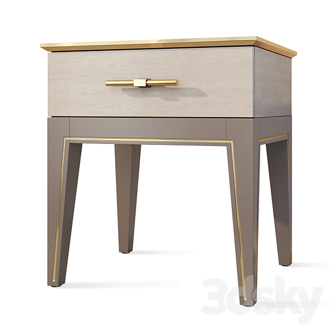 Chest of drawers and bedside table Palmari Dana 3DS Max Model - thumbnail 3