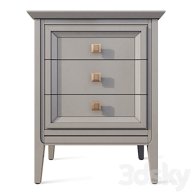 Chest of drawers and bedside table Tesoro Aletan 3ds Max - thumbnail 3