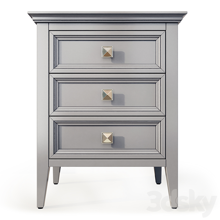 Chest of drawers and bedside tables Brooklyn. Sideboard nightstand by MebelMoscow 3DS Max - thumbnail 2