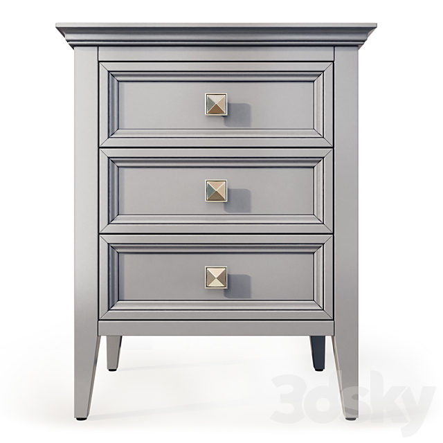 Chest of drawers and bedside tables Brooklyn. Sideboard. nightstand by MebelMoscow 3DSMax File - thumbnail 2