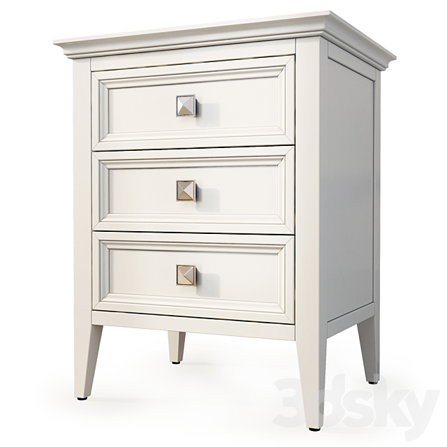 Chest of drawers and bedside tables Brooklyn. Sideboard. nightstand by MebelMoscow 3DSMax File - thumbnail 4