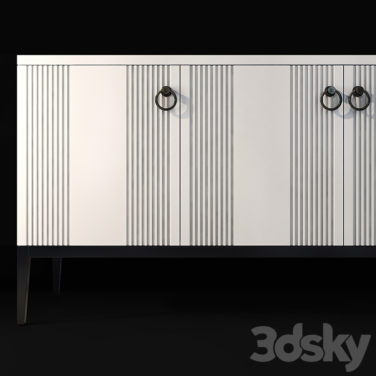 Chest of drawers and bedside tables Mass. Sideboard nightstand by Vivense 3DS Max - thumbnail 2