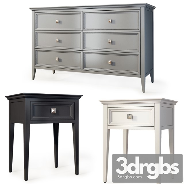 Chest of drawers and bedside tables rfs brooklyn. bedside table, dresser by mebelmoscow - thumbnail 1