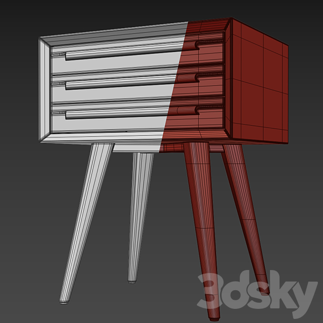 Chest of drawers and cabinet Bruni (180). Tvstand. nightstand Bruni by Etg-Home 3DSMax File - thumbnail 5