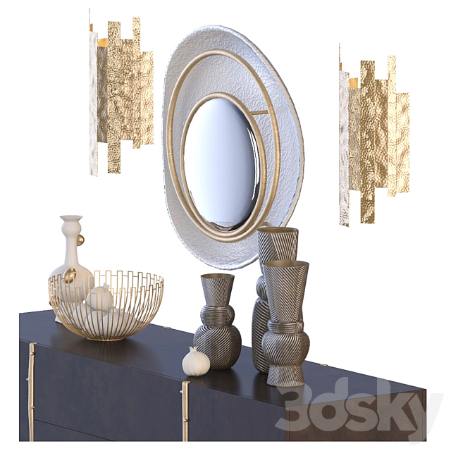 Chest of drawers and mirror Ginger & Jagger 3DSMax File - thumbnail 2