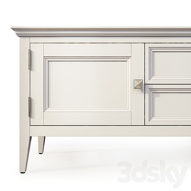 Chest of drawers and TV stand RFS Brooklyn. Tvstand dresser by MebelMoscow 3DS Max Model - thumbnail 2