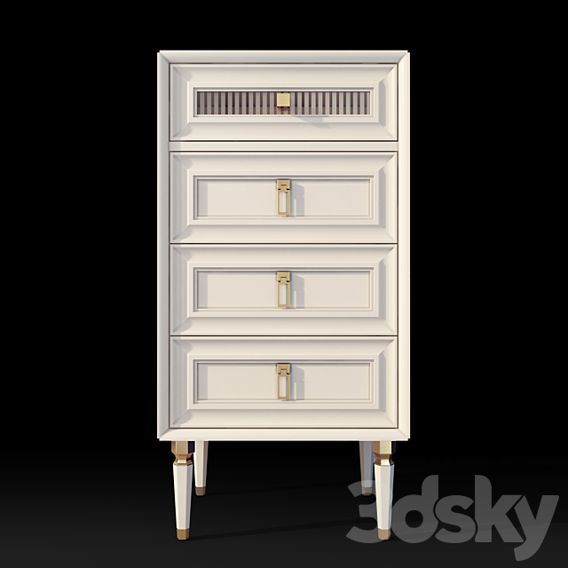 Chest of drawers bedside table Lorenta Homage Dogtas 3ds Max - thumbnail 2