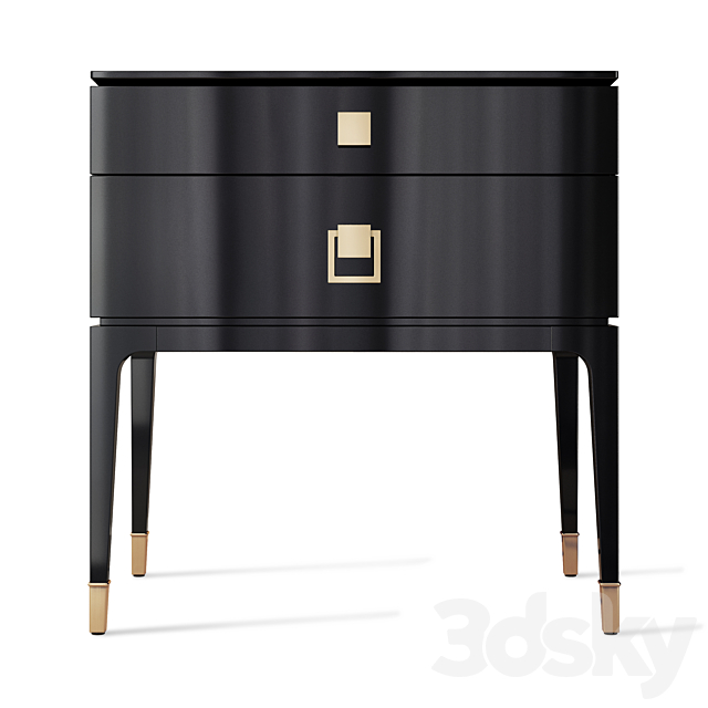 Chest of drawers bedside table Nara Galimberti Nino 3ds Max - thumbnail 3