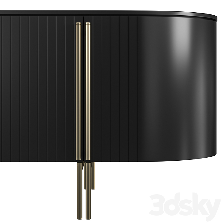 chest of drawers Blush black 3DS Max - thumbnail 2