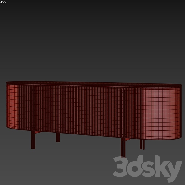 chest of drawers Blush black 3DSMax File - thumbnail 3