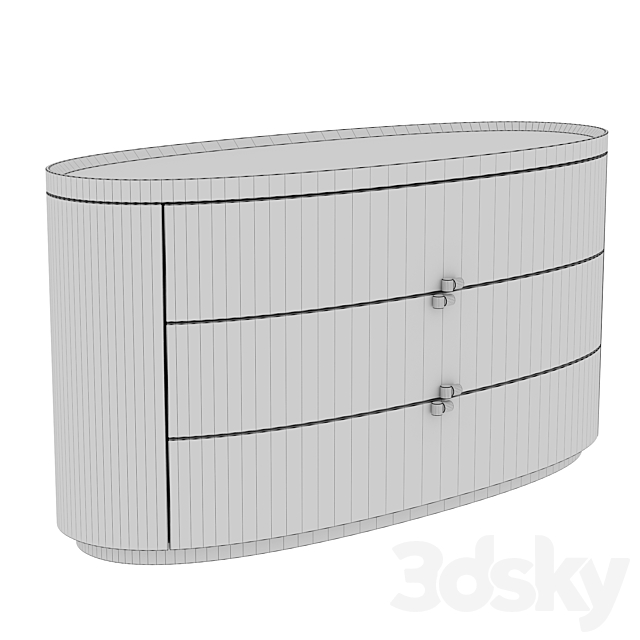 Chest of drawers BOHEME by Rugiano 3DS Max Model - thumbnail 7