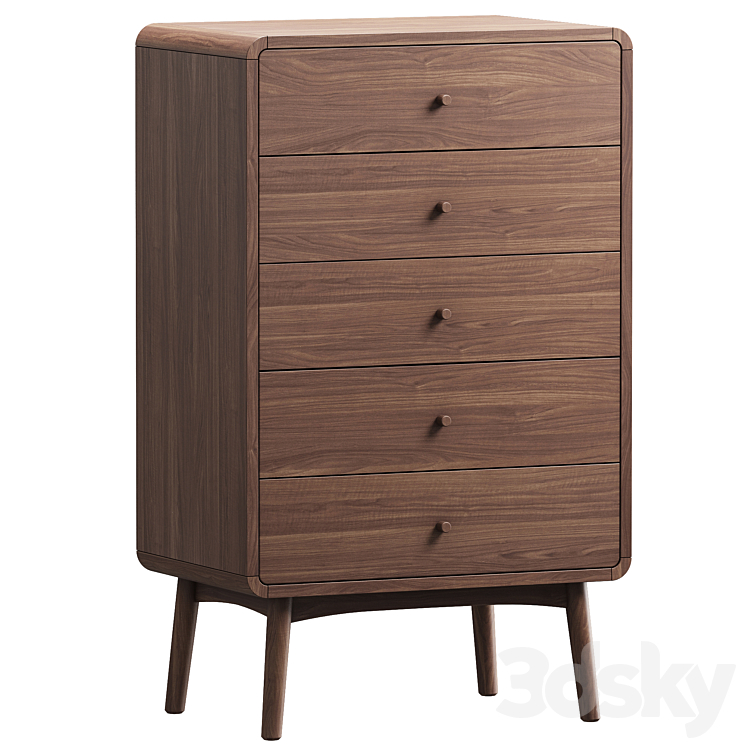 Chest of drawers BOWEN 5 3DS Max Model - thumbnail 1