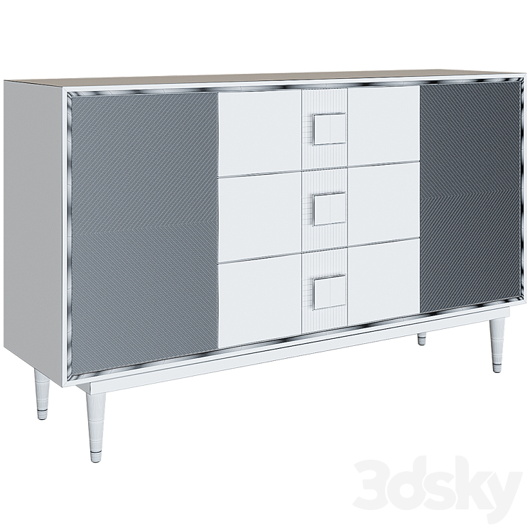 Chest of drawers Chapin Sideboard 3DS Max Model - thumbnail 2