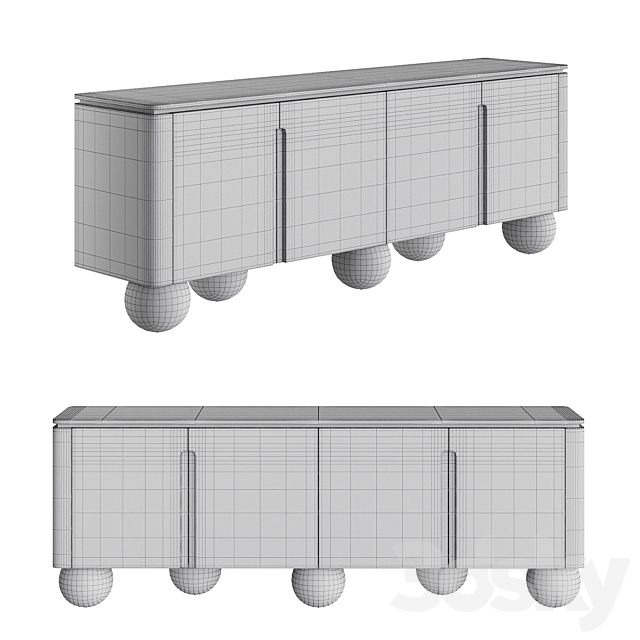 Chest of drawers City 3ds Max - thumbnail 3