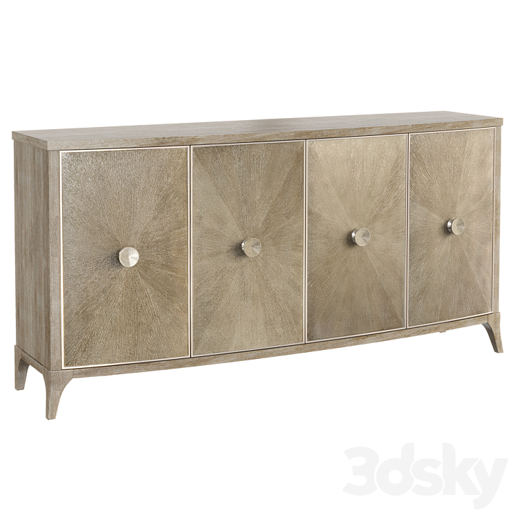 Chest of drawers Credenza Caracole 3DS Max Model - thumbnail 1