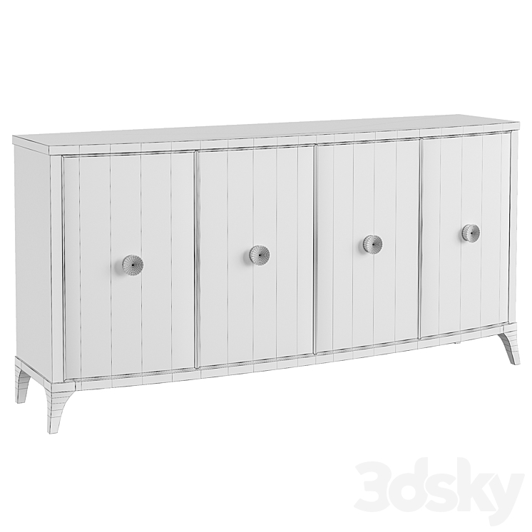 Chest of drawers Credenza Caracole 3DS Max Model - thumbnail 2