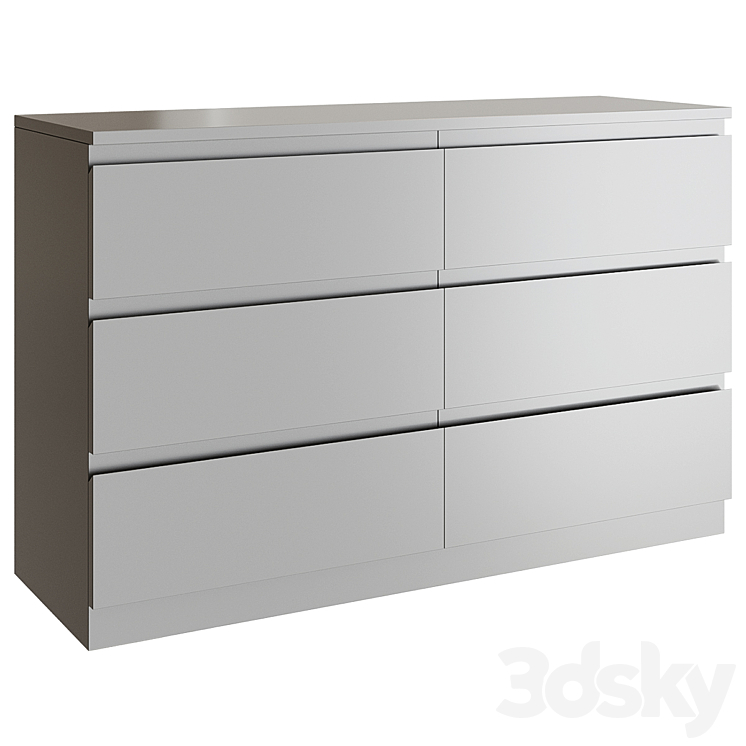 Chest of drawers Cunha 3DS Max Model - thumbnail 1