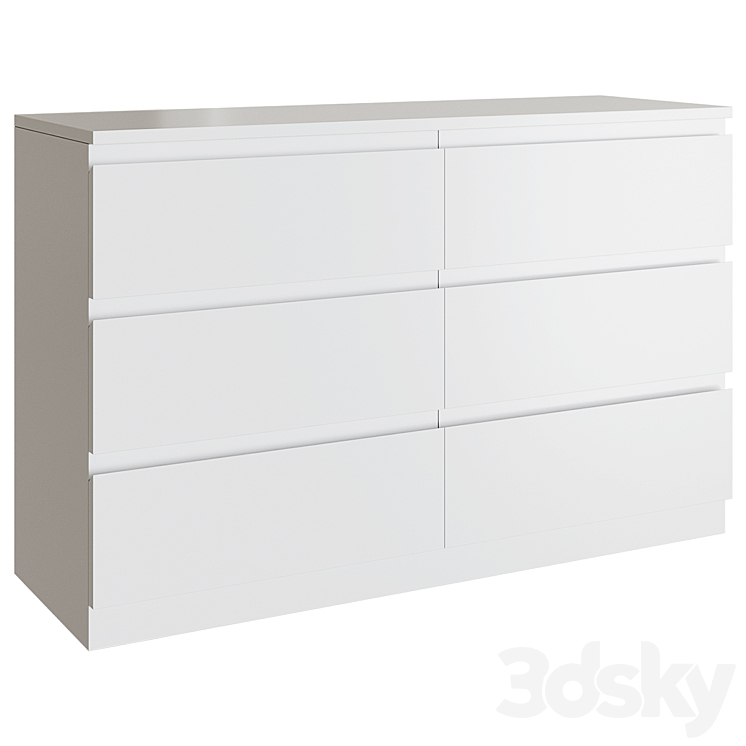 Chest of drawers Cunha 3DS Max Model - thumbnail 2