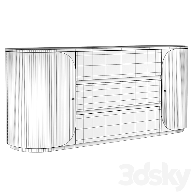 Chest of drawers Da Vita Dresser Caracole 3DSMax File - thumbnail 3