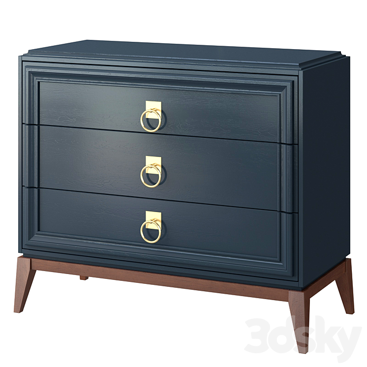 Chest of drawers Elegante 3DS Max Model - thumbnail 1