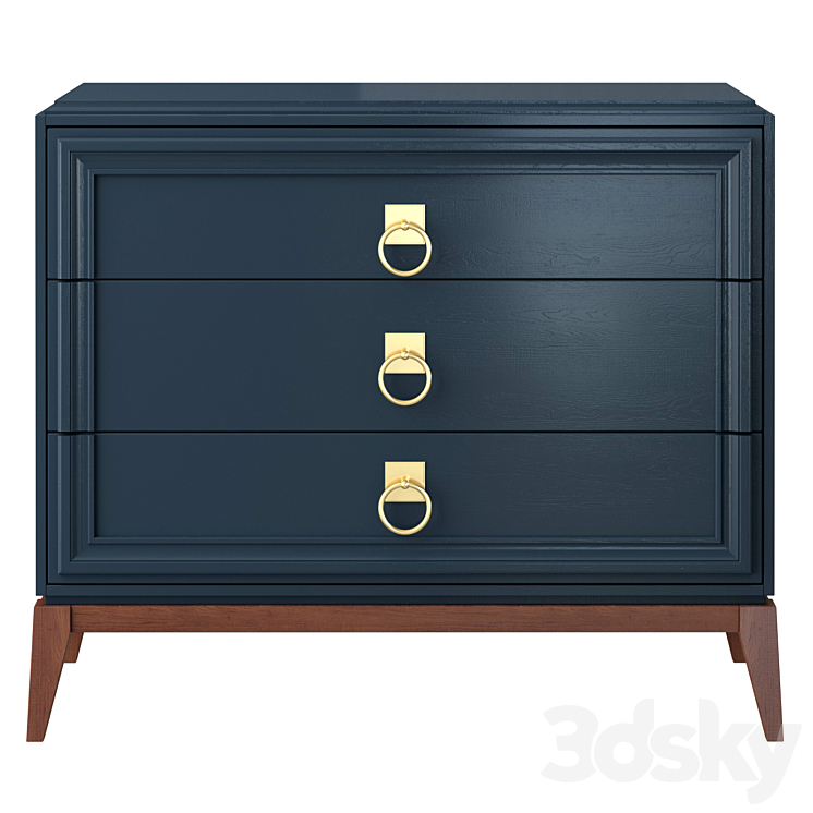 Chest of drawers Elegante 3DS Max Model - thumbnail 2