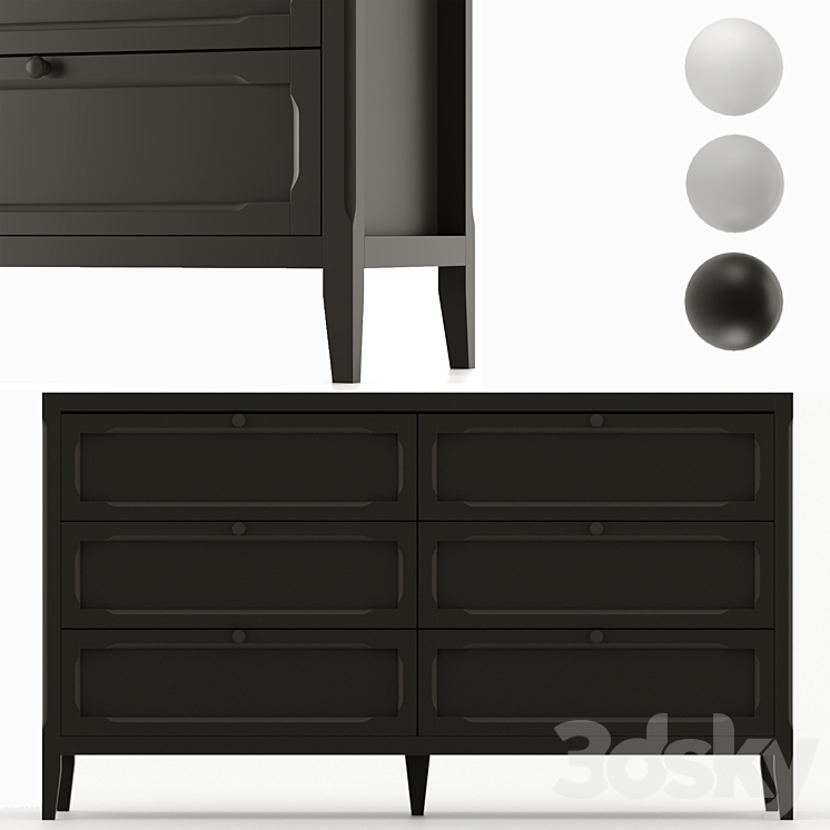 Chest of drawers Eugénie LA REDOUTE INTERIEURS 3DS Max - thumbnail 2