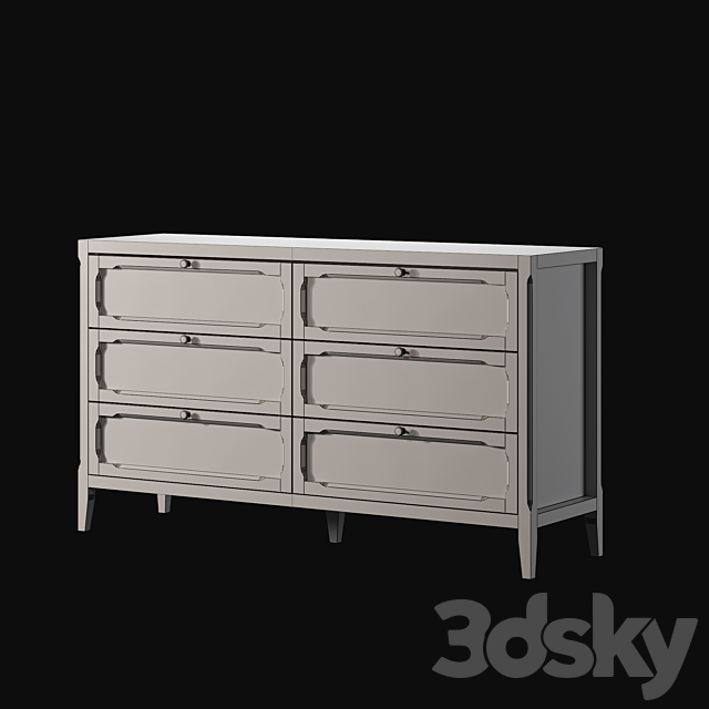 Chest of drawers Eugénie LA REDOUTE INTERIEURS 3DSMax File - thumbnail 3