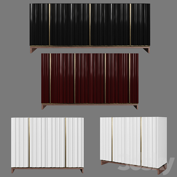 Chest of drawers FORNETTI 3DS Max - thumbnail 1