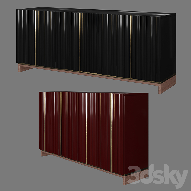 Chest of drawers FORNETTI 3DS Max - thumbnail 2