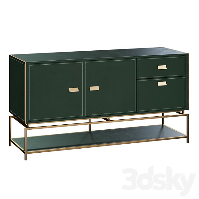 Chest of drawers green Arabel 3DSMax File - thumbnail 2