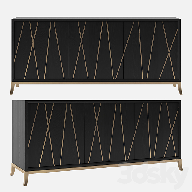 Chest of drawers Hooker Furniture Console 64in 3DSMax File - thumbnail 1