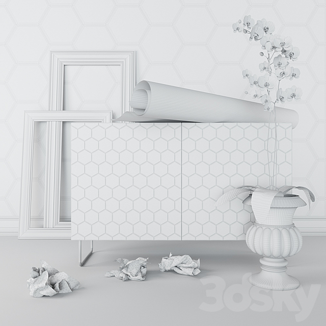 chest of drawers IKEA 3DSMax File - thumbnail 3