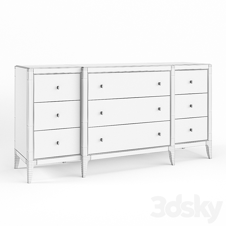 Chest of drawers In The Groove Caracole 3DS Max - thumbnail 2